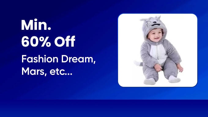 Min 60% Off On Clothes For Kids