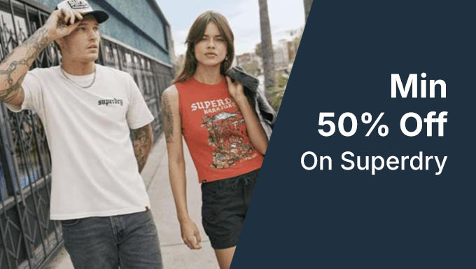 Min 50% Off On Superdry