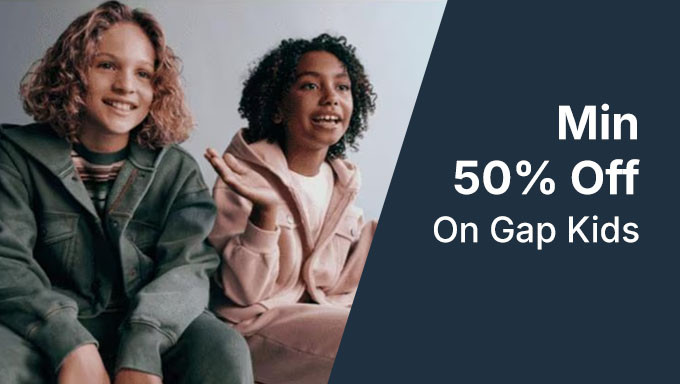 Min 50% Off On GAP 