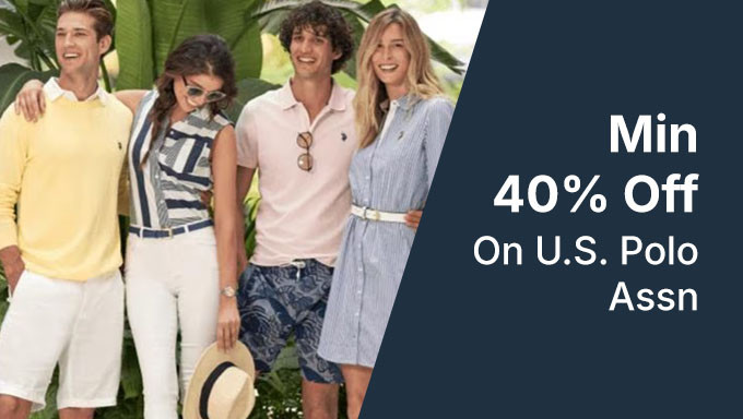 Min 40% Off On U.S. Polo Assn. + Flat Rs.300 Off On Cart Value Of Rs.990 & Above