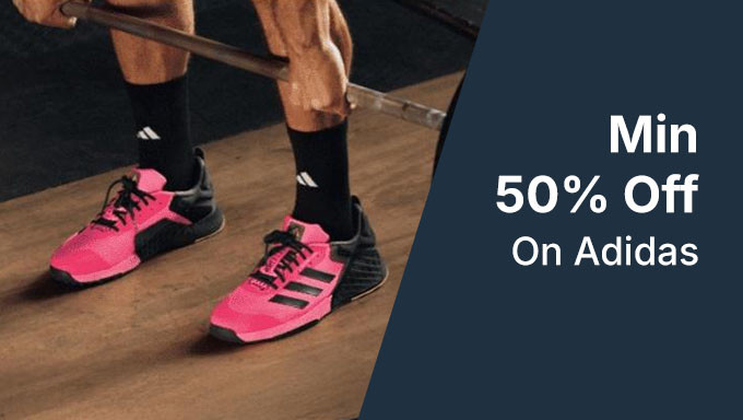 Min 50% Off On Adidas + Free Shipping On Order Of Rs.799 And above