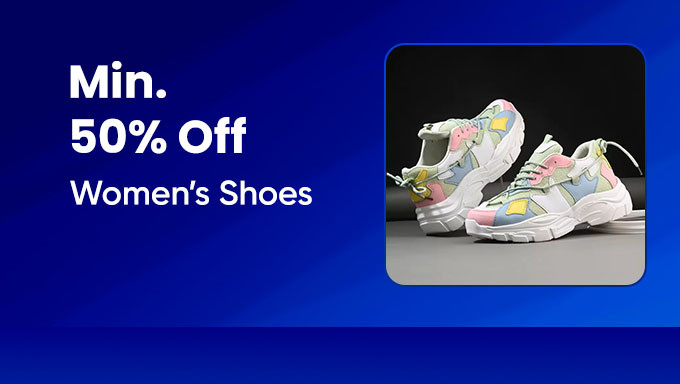 Min 50% Off On Women's Footwear