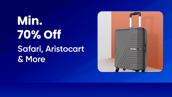 Min 70% Off On Luggage