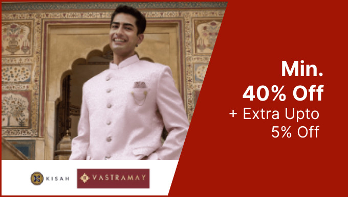 Min 40% Off + Extra Upto 5% Off On Men's Ethnic Clothes