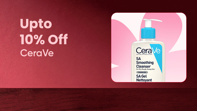 Upto 10% Off On CeraVe Products