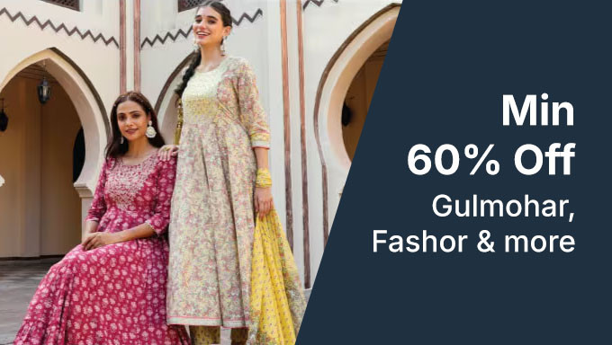 Min 60% Off On Ethnic Wear