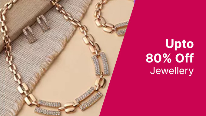 Upto 80% Off + 25% Off On Min Order Of Rs.900 On Jewellery