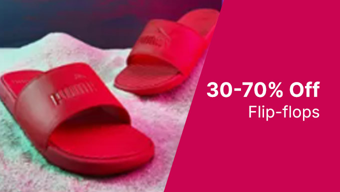 Upto 30% To 70% Off + Flat Rs.300 Off On Min Order Of Rs.1199 On Footwear