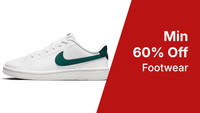 Min 60% Off On Footwear