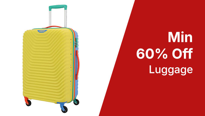 Min 60% Off On Luggage