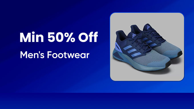 Min 50% Off On Men's Footwear