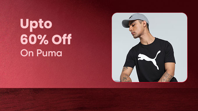 Upto 60% Off + Extra 10% Off On Your First Purchase & Min Order Value Of Rs.300 On Puma