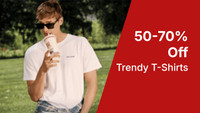 Upto 50% To 70% Off On Trendy T Shirts