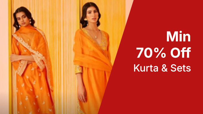 Min 70% Off On Kurta Sets