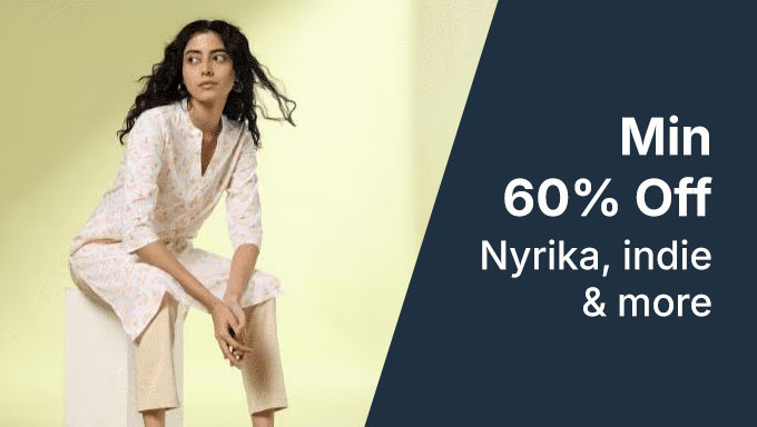 Min 60% Off On Ethnic Wear