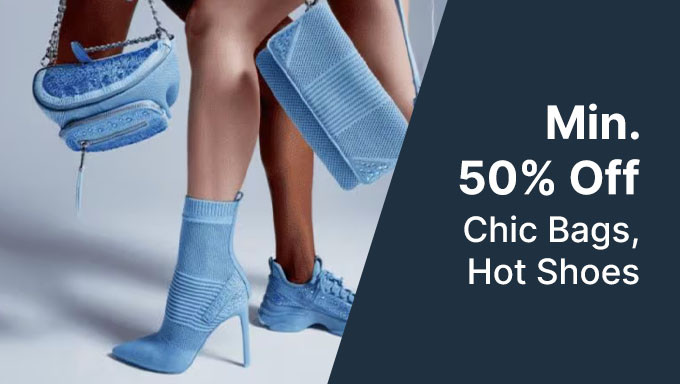 Min 50% Off On Handbags & Footwear