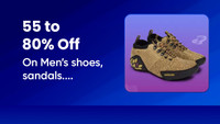 Upto 55% To 80% Off On Men's Footwear