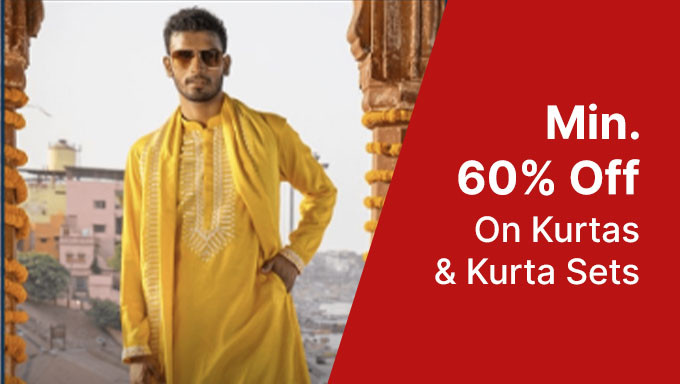 Min 60% Off On Kurta Sets