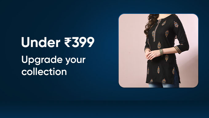 Ajio Value Store - Bestsellers Under Rs.399 + Earn Flat 15% AJIO Super Cash