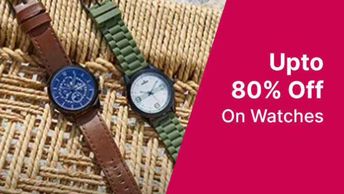 Upto 80% Off On Watches