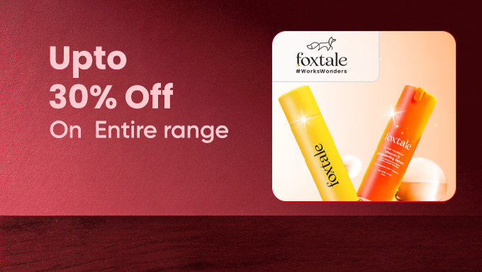 Upto 30% Off On Foxtale